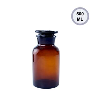 Reagent Bottle Wide Mouth Amber 500 ml