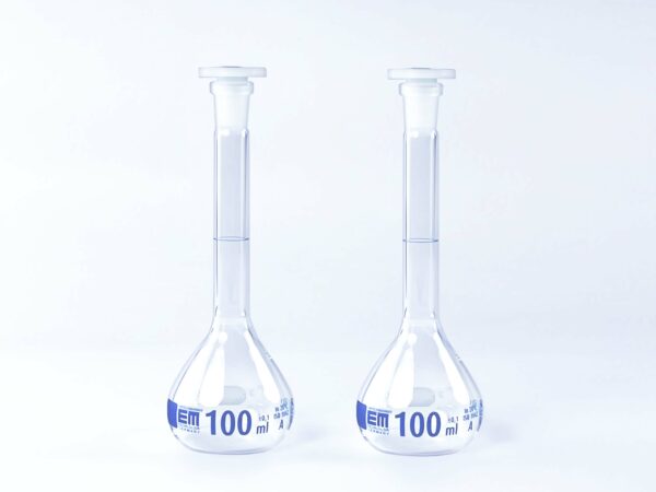 Volumetric flask Class A 100 ml EM Hirschmann