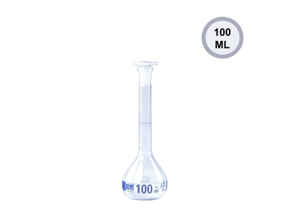 Volumetric flask Class A 100 ml EM Hirschmann